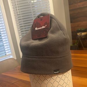NWT New Moosejaw Trailcraft Anchor Gray Fleece Beanie One Size